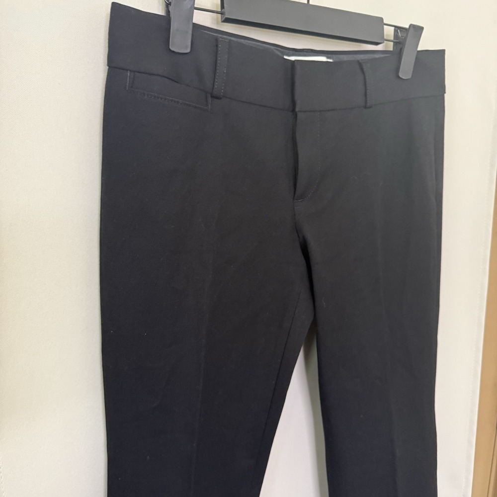 Banana Republic Womens 4P Petite Black The Sloan Fit Slacks Dress Pants - Picture 2 of 9